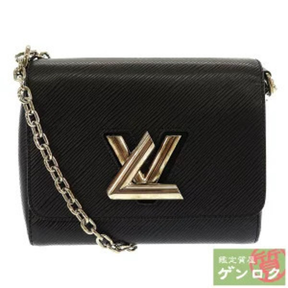 Louis Vuitton Epi Twist Leather Shoulder Bag Black